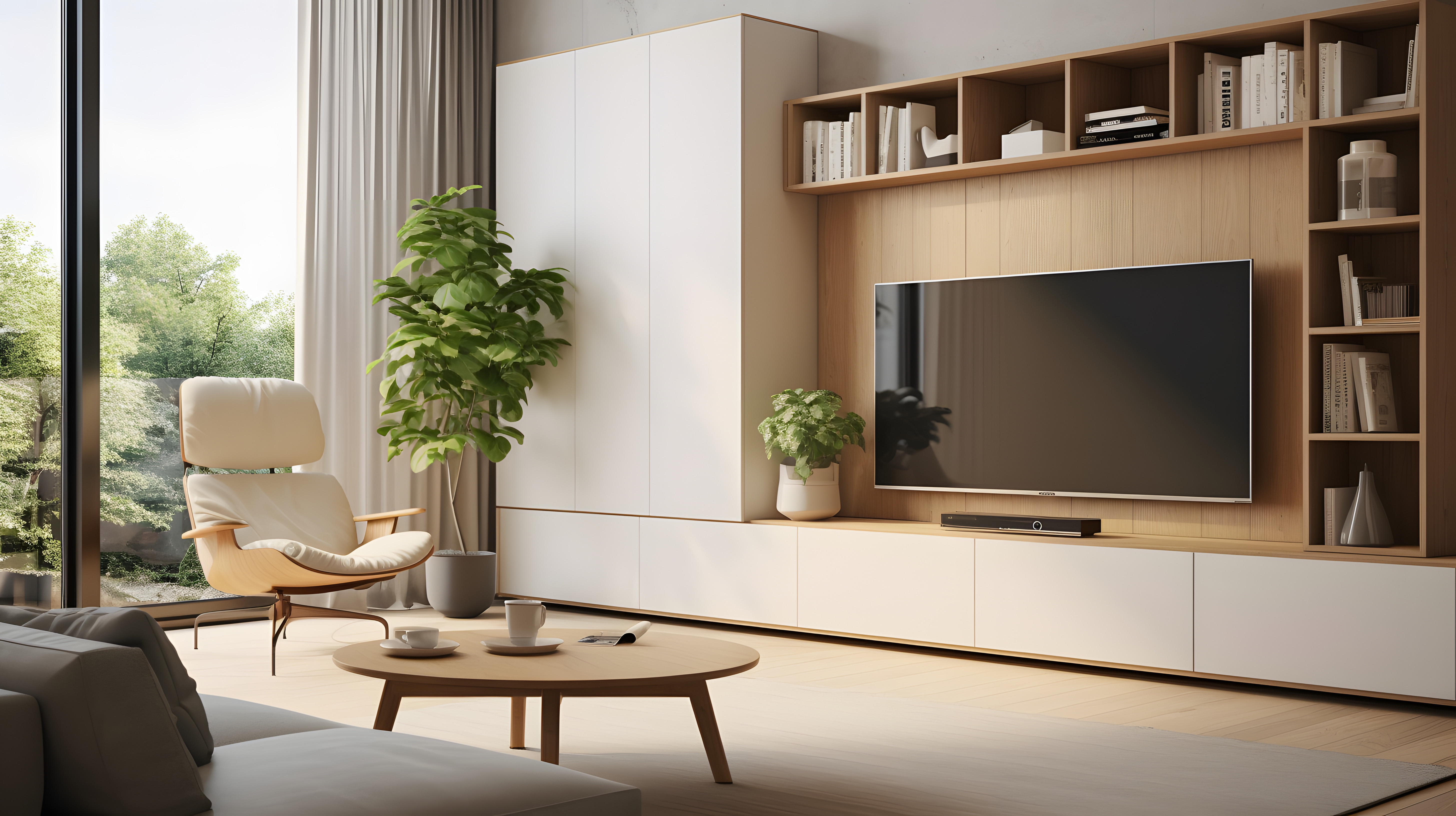 Cladish TV unit interior portfolio